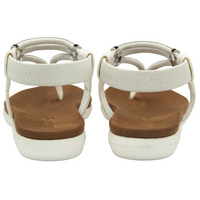 Lotus Chica White Sandals