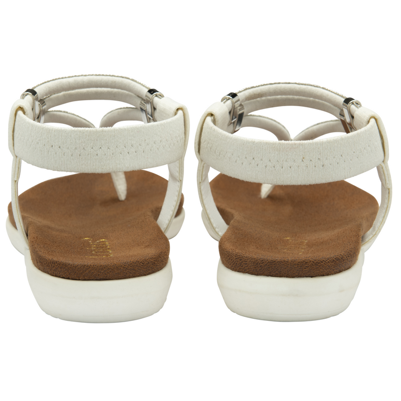 Lotus Chica White Sandals