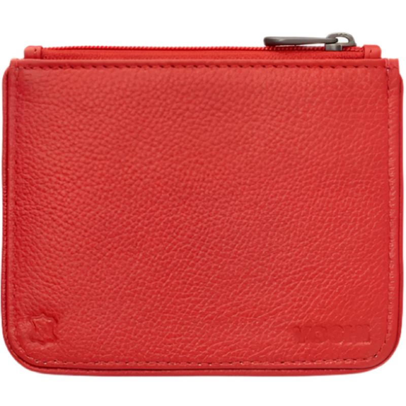 Yoshi Camper Van Red Leather Zip Top Purse