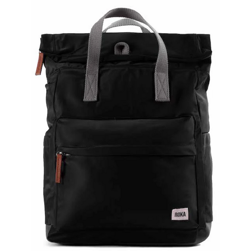 Roka Canfield B Recycled Nylon (Medium) Black Bag