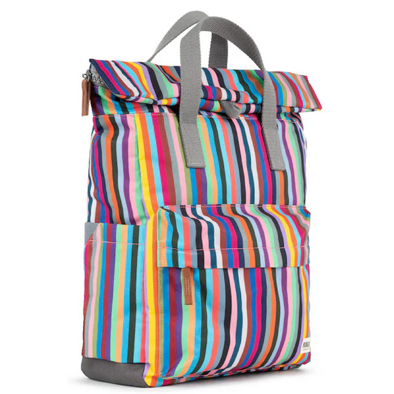 Roka Canfield B Recycled Canvas (Medium) Multi Stripe Bag