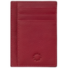 Yoshi Cherry Red Leather Card Holder with ID Window