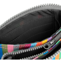 Roka Carnaby Recycled Canvas Multi Stripe Wallet