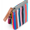 Roka Carnaby Recycled Canvas Multi Stripe Wallet