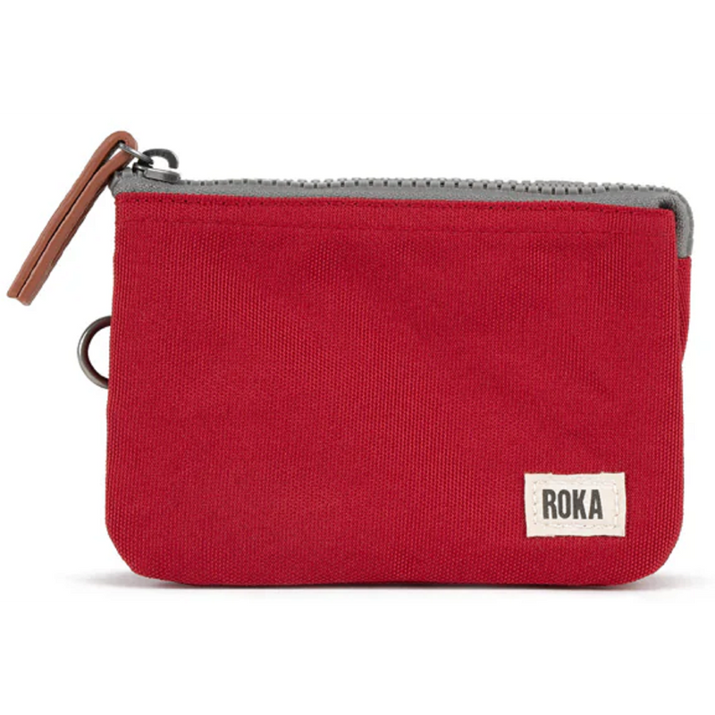 Roka Carnaby Recycled Canvas Mars Red Wallet