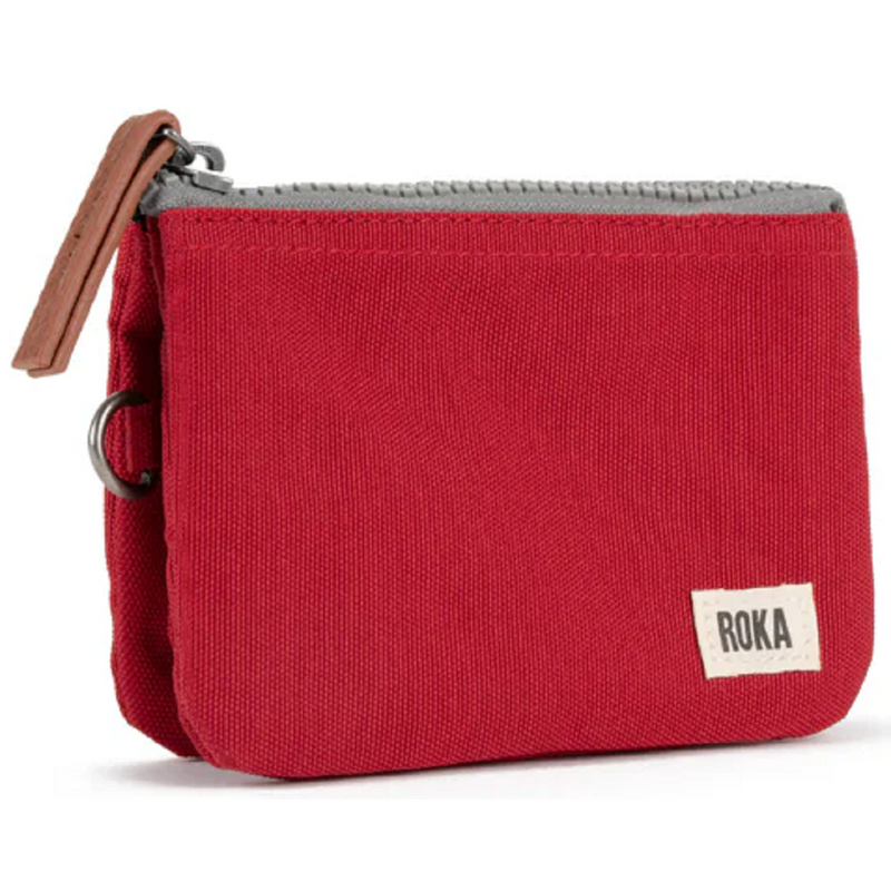 Roka Carnaby Recycled Canvas Mars Red Wallet