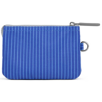 Roka Carnaby Recycled Canvas Pinstripe Denim Light Wash Wallet