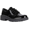 Geox Casey G.C. Patent Black School Shoes