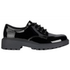 Geox Casey G.C. Patent Black School Shoes