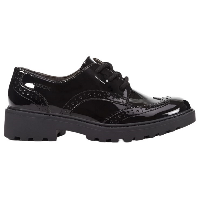 Geox Casey G.N. Patent Black School Shoes