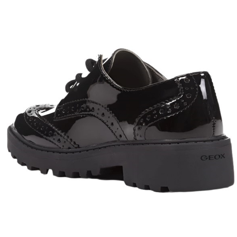 Geox Casey G.N. Patent Black School Shoes