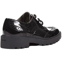 Geox Casey G.N. Patent Black School Shoes