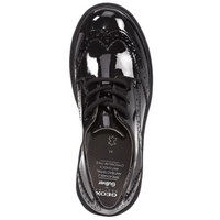 Geox Casey G.N. Patent Black School Shoes