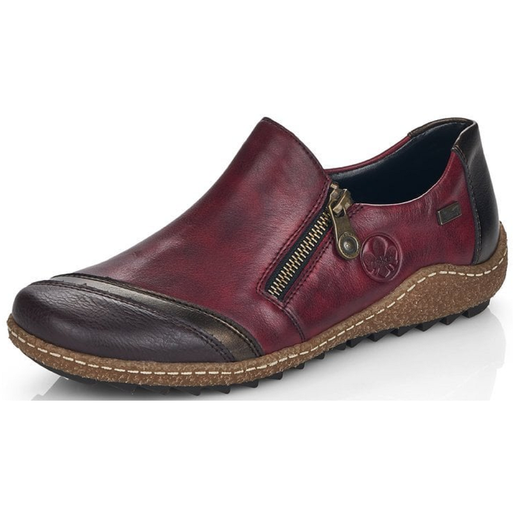 Rieker L7571-25 (Celeste) Burgundy Combination Shoes