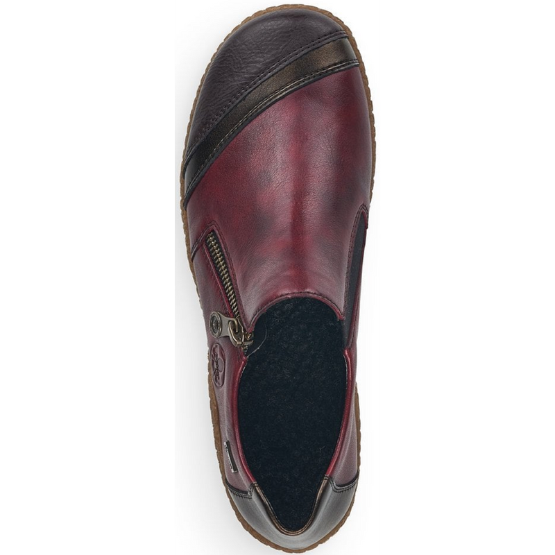 Rieker L7571-25 (Celeste) Burgundy Combination Shoes