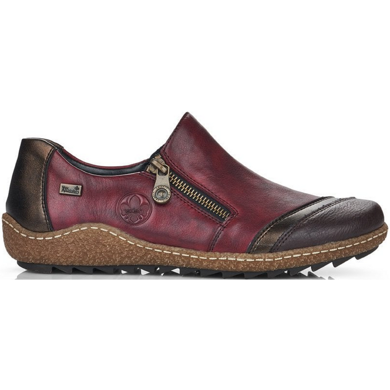 Rieker L7571-25 (Celeste) Burgundy Combination Shoes