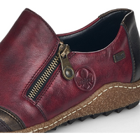 Rieker L7571-25 (Celeste) Burgundy Combination Shoes