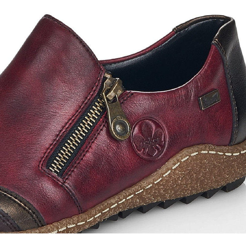 Rieker L7571-25 (Celeste) Burgundy Combination Shoes