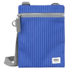 Roka Chelsea Recycled Canvas Pinstripe Denim Light Wash Bag