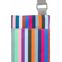 Roka Chelsea Recycled Canvas Multi Stripe Bag