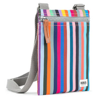 Roka Chelsea Recycled Canvas Multi Stripe Bag