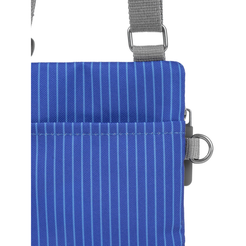 Roka Chelsea Recycled Canvas Pinstripe Denim Light Wash Bag