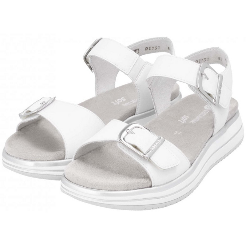 Remonte D1J51-81 (Chloe) White Sandals