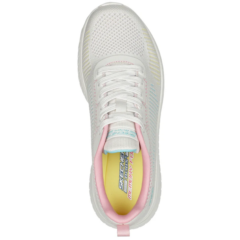 Skechers Bobs Squad Chaos-Color Crush White Multi Trainers