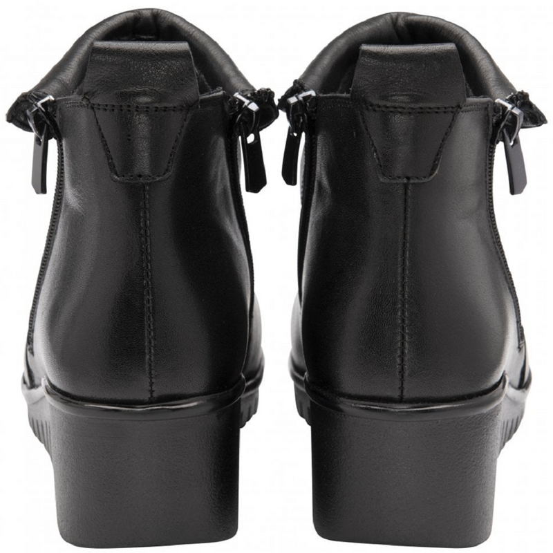 Lotus Cordelia Black Ankle Boots