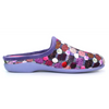 Lunar Crackle Purple Spotty Mule Slippers