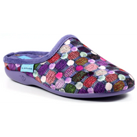 Lunar Crackle Purple Spotty Mule Slippers