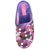 Lunar Crackle Purple Spotty Mule Slippers