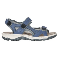 Rieker 68874-14 (Crag 2) Jeans Blue Silver Sandals