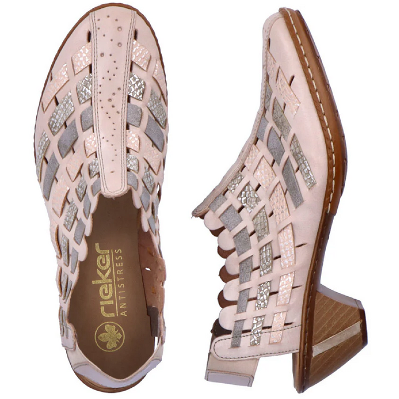 Rieker 46778-64 (Cuba) Clay Light Rose Shoes