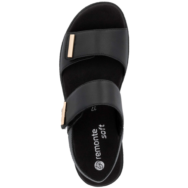 Remonte D0Q59-00 (Gilt) Black Sandals