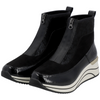 Remonte D0T71-01 (Ebony) Black Ankle Boots