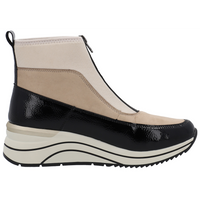 Remonte D0T71-60 (Ebony) Perlcreme Ankle Boots