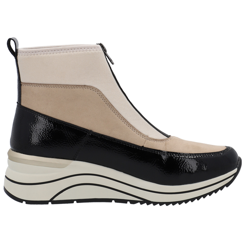 Remonte D0T71-60 (Ebony) Perlcreme Ankle Boots