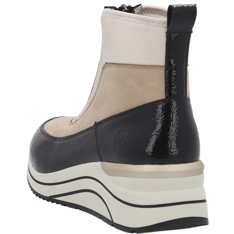 Remonte D0T71-60 (Ebony) Perlcreme Ankle Boots