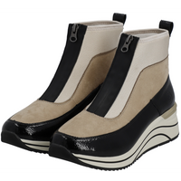 Remonte D0T71-60 (Ebony) Perlcreme Ankle Boots