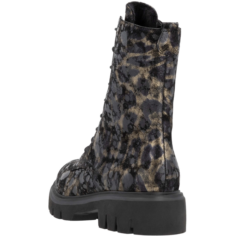 Remonte D1W72-03 (Leopard) Black Ankle Boots