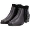 Remonte D6893-02 (Goat) Black Ankle Boots