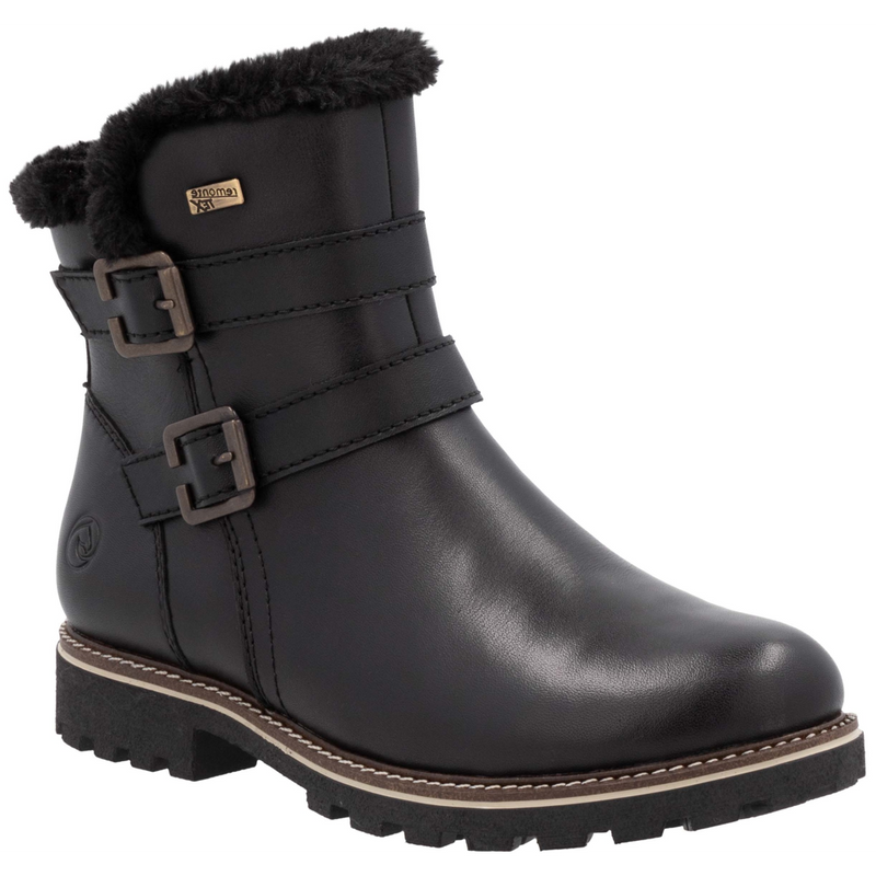 Remonte D8484-00 (Tania) Black Ankle Boots