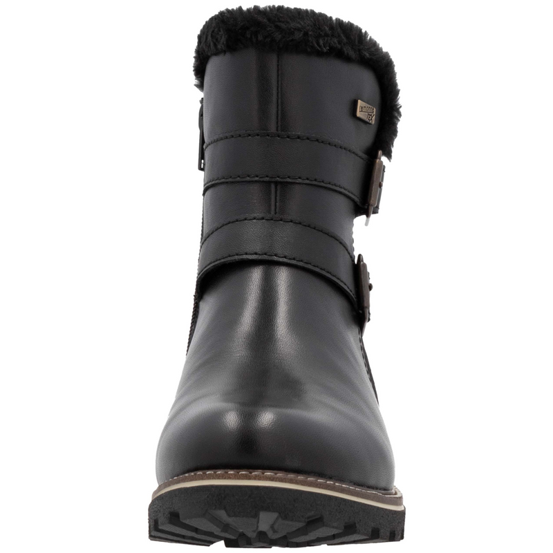 Remonte D8484-00 (Tania) Black Ankle Boots