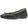 FitFlop Delicato Bow Soft Leather Black Ballerina Shoes