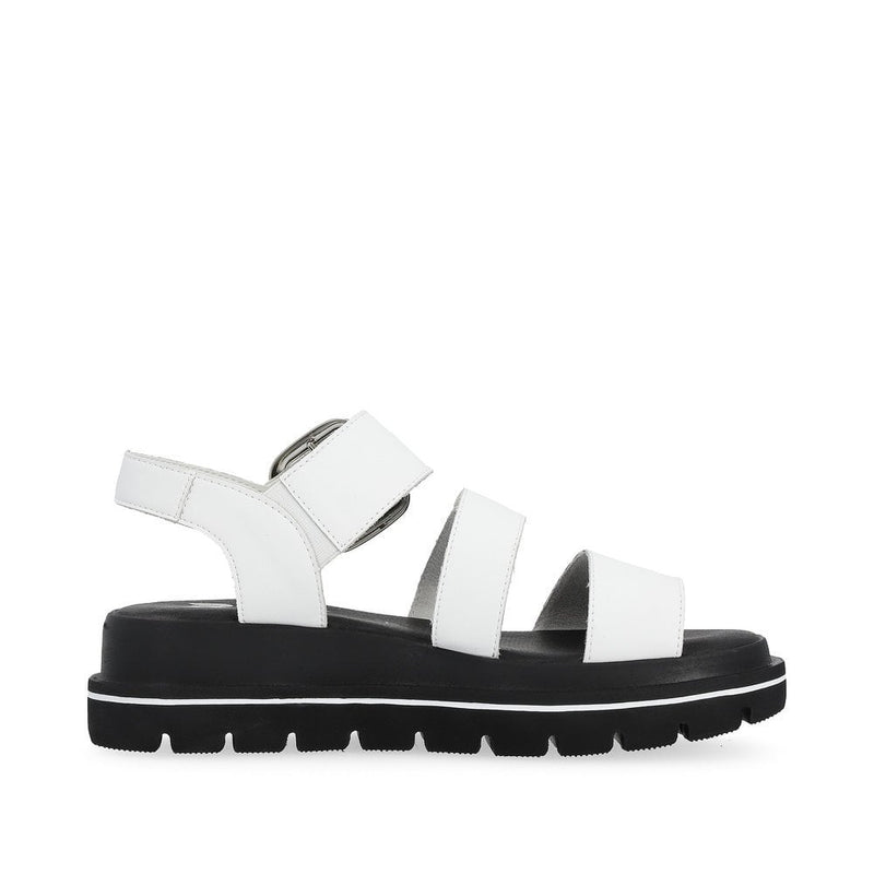 Rieker W1650-80 (Disco) White Sandals