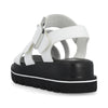 Rieker W1650-80 (Disco) White Sandals