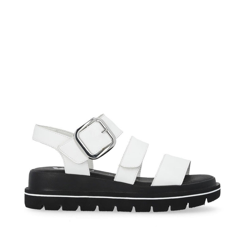 Rieker W1650-80 (Disco) White Sandals