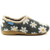 Lunar Daisy Grey Slippers