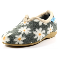 Lunar Daisy Grey Slippers
